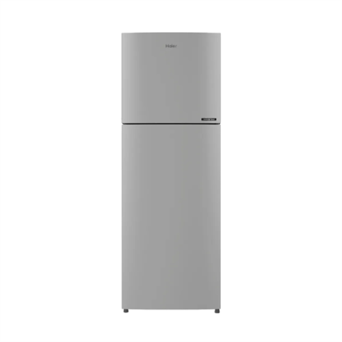 Haier 240L Double Door Non-Inverter Refrigerator - Metallic Silver