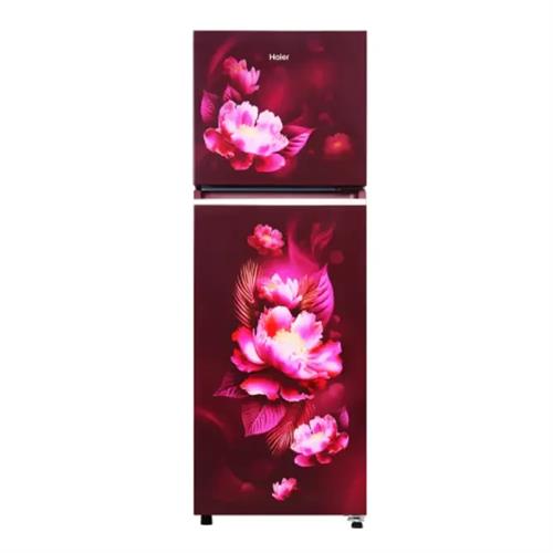 Haier 240L No Frost Double Door Non-Inverter Refrigerator - Red Carnation