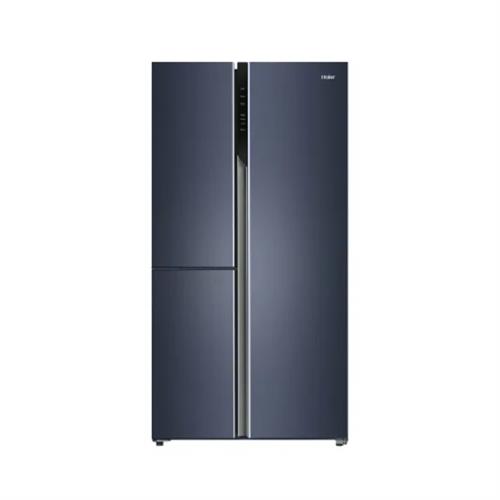 Haier 598L Side By Side Triple Door Inverter Refrigerator - Graphite Black