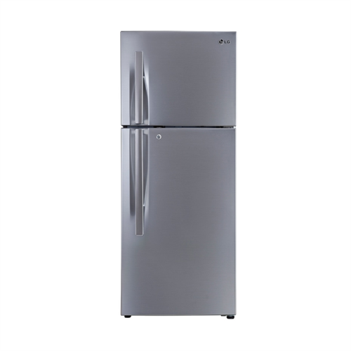 LG 308L Double Door Refrigerator - Shiny Steel