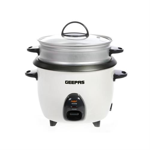 Geepas 1L (500g) Rice Cooker with Steamer