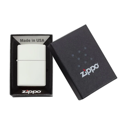 Zippo Lighter 214 Regular White Matte