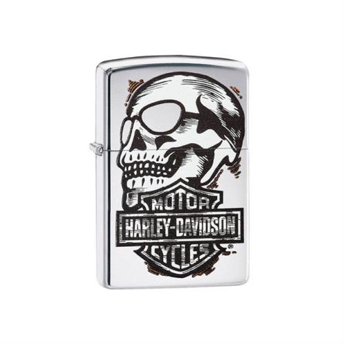 Zippo Lighter 29281 Harley Davidson Skull