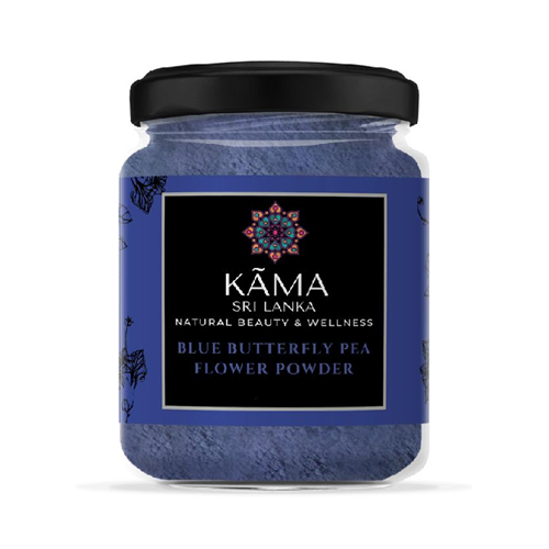 KAMA Blue Butterfly Pea Flower Powder/Nil Katarolu Mal Powder - 100g