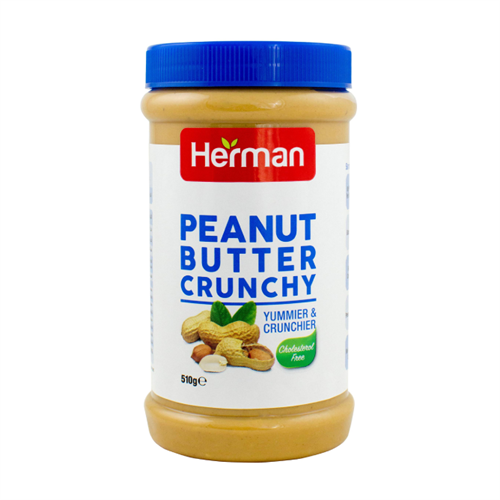 Herman Peanut Butter Crunchy - 510g (Cholesterol Free)