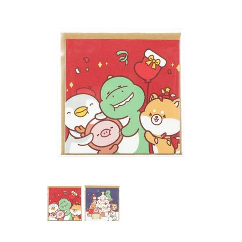 MINISO Mini Family Series Small Greeting Cards 2 Pcs - Mini Family A
