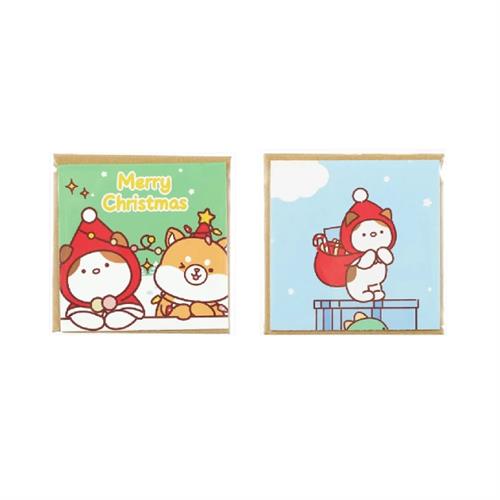 MINISO Mini Family Series Small Greeting Cards Kitten - 2 pcs