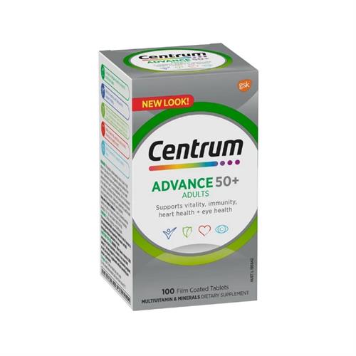 Centrum Multivitamins Advance 50 Plus - 100 Tablets