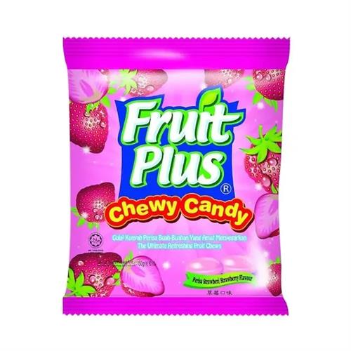 Fruit Plus Chewy Candy Strawberry 120g