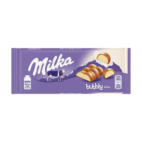 Milka Bubbly Milk & White - 95g