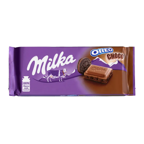 Milka Choco Milk Chocolate with Oreo Filling Chocolate - 100g