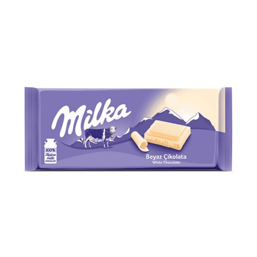 Milka White Chocolate Bar - 80g