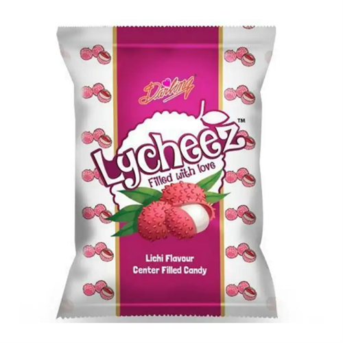 Toffees Lychee Lichi Flavour Center Filled with Love Candy One Love Pack - 50Pcs