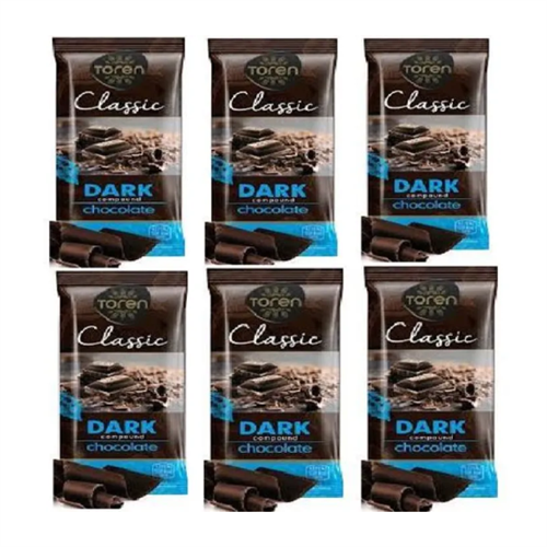 Toren Classic Dark Compound Chocolate 52g X 6pcs
