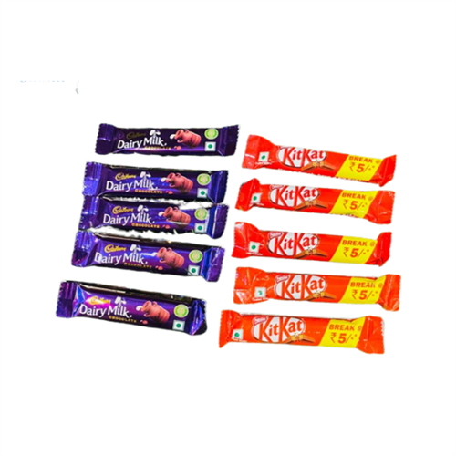 Cadbury & Kitkat (10 Pcs Combo Pack)
