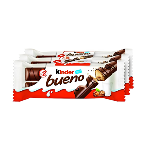 Kinder Bueno Milk Chocolate & Hazelnut Cream Candy Bar - 43g x 3
