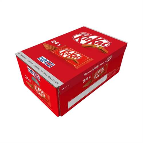 Kitkat 4 Finger Milk Chocolate Bar - 24 Pcs Pack