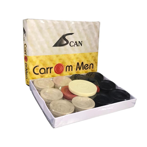 Scan Carrom Men Set with Disk