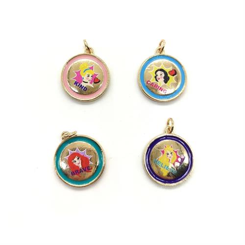 MINISO Disney Princess Collection Pendant Jewellery Set - 4 Pcs