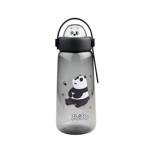 MINISO Plastic Water Bottle 600ml - Panda