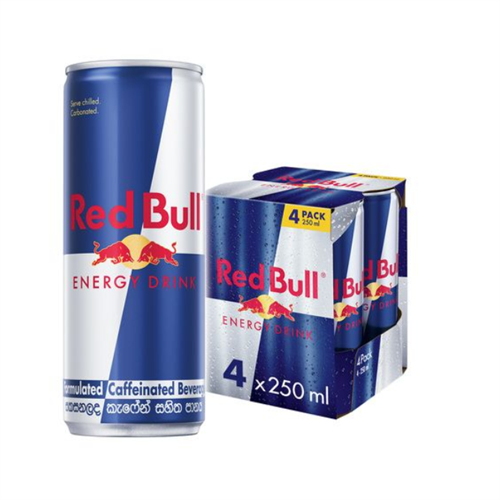Redbull Energy Drink Pack - (4 x 250ml)