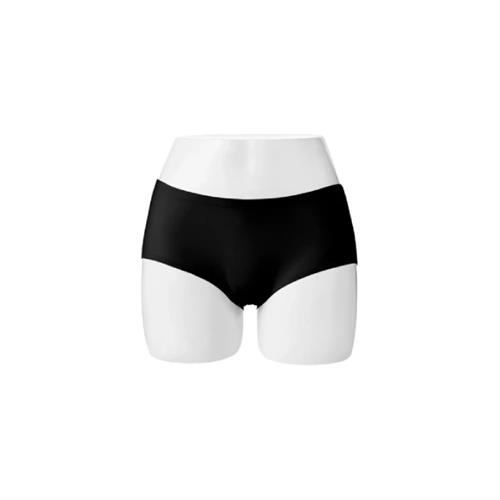 MINISO Lace Seamless Mid Waist Panties Black - XXL