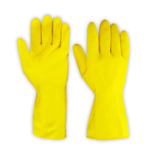 Safety Rubber Gloves Pair - Yellow