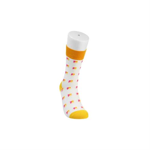 MINISO 21cm Vintage Series Crew Socks - Yellow