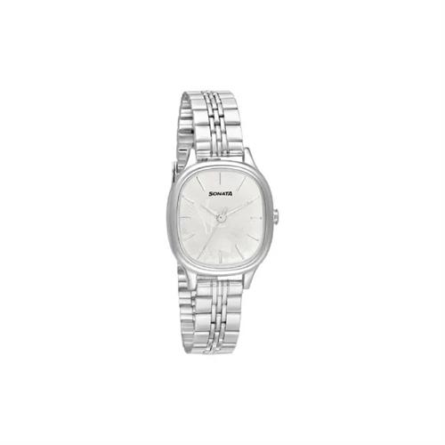Sonata Linnea Silver Dial With Stainless Steel Strap Women's Watch