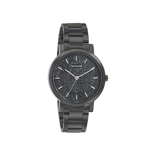 Sonata Onyx Analog Black Dial Women's Watch