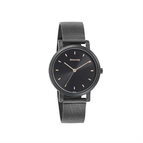 Sonata Onyx Analog Black Dial Women's Watch