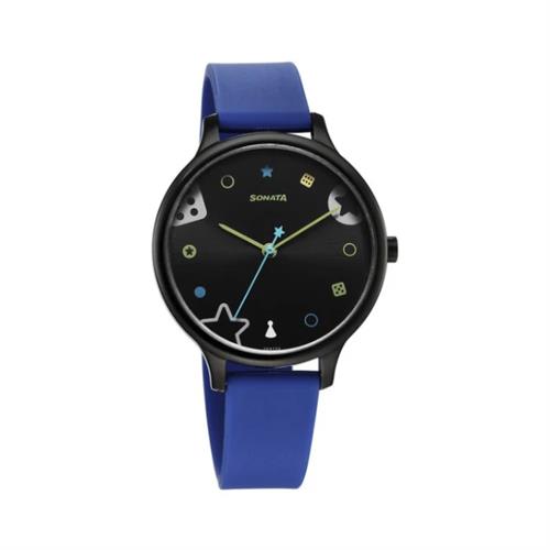 Sonata Play Black Dial Women's Watch