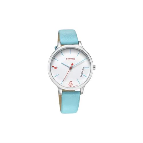 Sonata Play White Dial Women's Watch