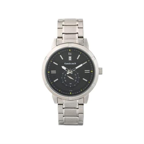 Fastrack Go Skate Analog Black Dial Men's Watch W/Box