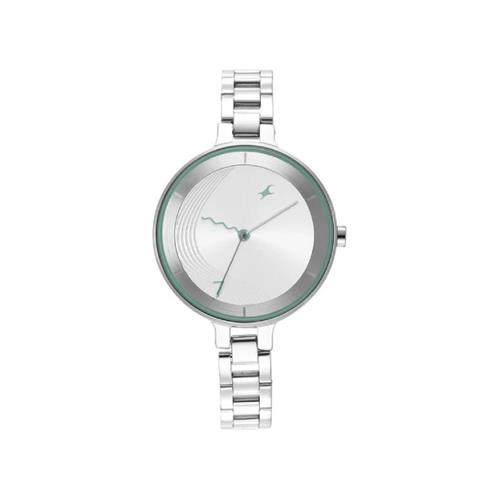 Fastrack Stunners Quartz Analog Silver Dial Metal Strap Women's Watch
