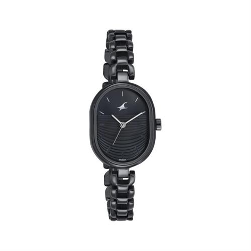 Fastrack Style Up Black Dial Metal Strap women's Watch