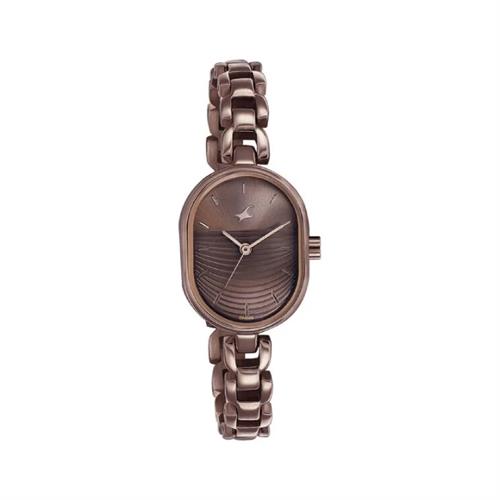 Fastrack Style Up Brown Dial Metal Strap Women's Watch