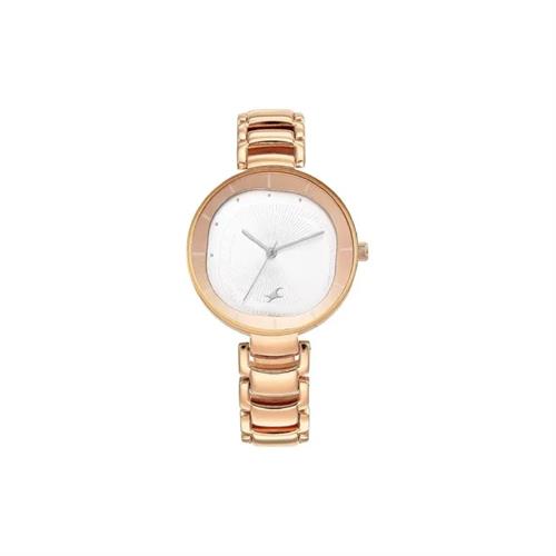 Fastrack Style Up Quartz Analog Silver Dial Metal Strap Women's Watch