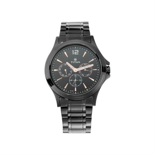 TITAN Quartz Classique Black Dial Men's Watch W/Box