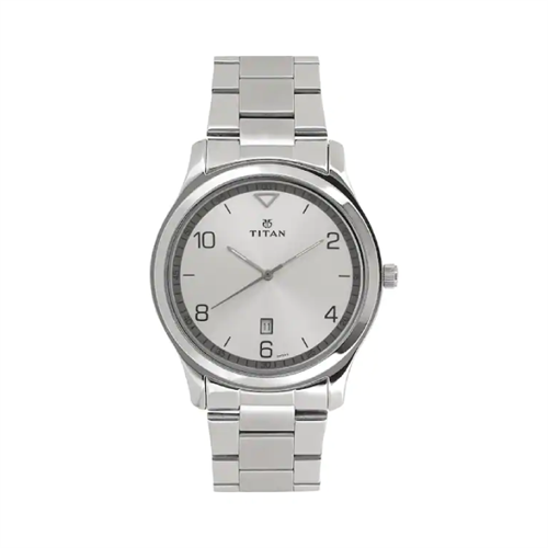 TITAN Quartz Classique Workwear Silver Dial Men's Watch W/Box