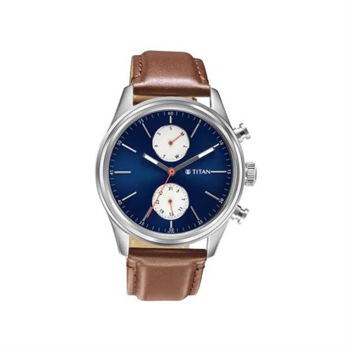 TITAN Quartz ELMNT Blue Dial Men's Watch W/Box