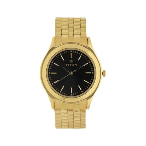 TITAN Quartz Karishma Black Dial Men's Watch W/Box