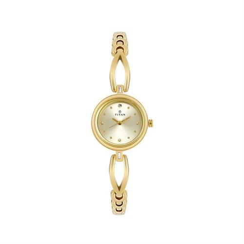 TITAN Quartz Karishma Champagne Dial Women's Watch W/Box