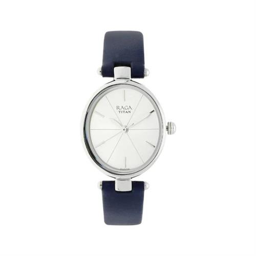 TITAN Quartz Raga Viva Silver Dial Women's Watch W/Box