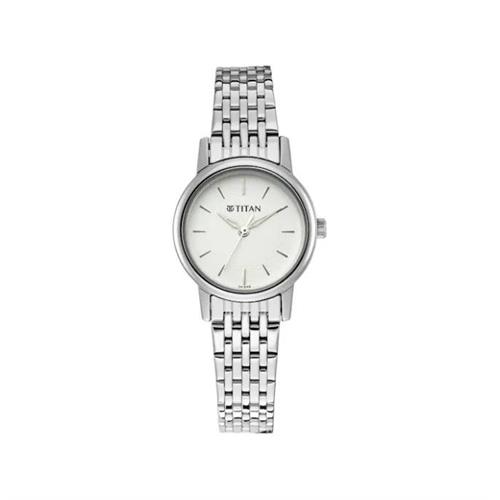 TITAN Quartz Silver Dial Analog Women's Watch W/Box