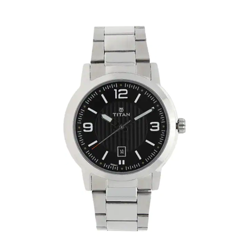 TITAN Quartz Workwear Black Dial Men's Watch W/Box