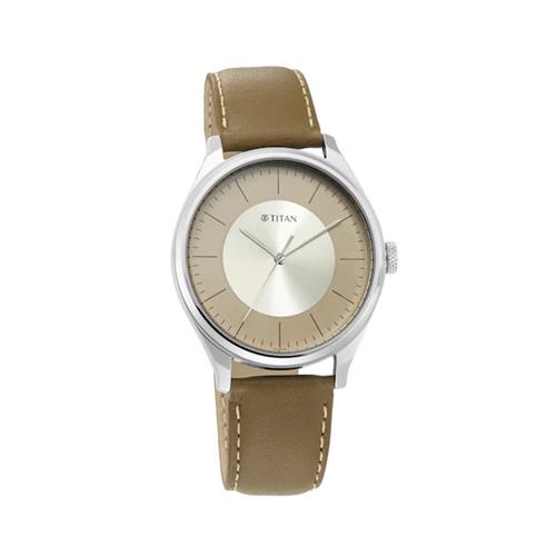 TITAN Quartz Workwear Olive Grey Dial Men's Watch W/Box