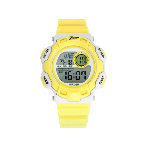 TITAN Quartz Zoop Digital Yellow Kid's Watch W/Box