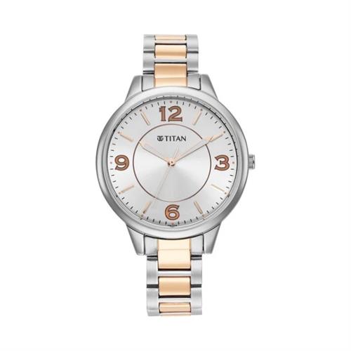 Titan Trendsetters Silver White Dial Women's Watch