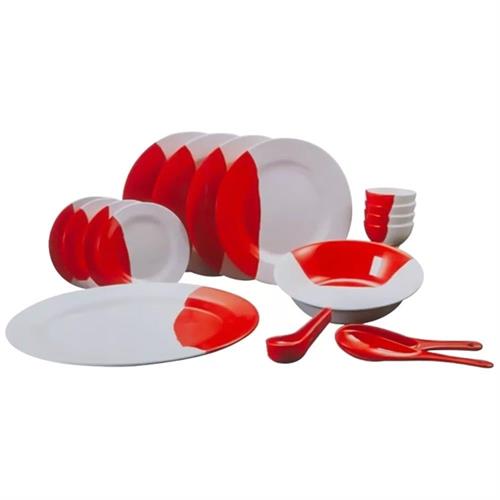 Sanford Dinnerware Set Melamine 20 pieces Embossed, SF9307MWST